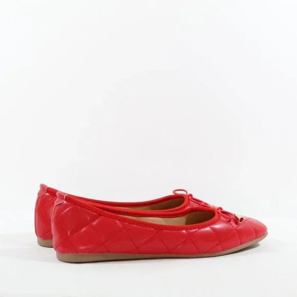 Women's Quilted Flats - Red 41EU - Picture 2 of 6